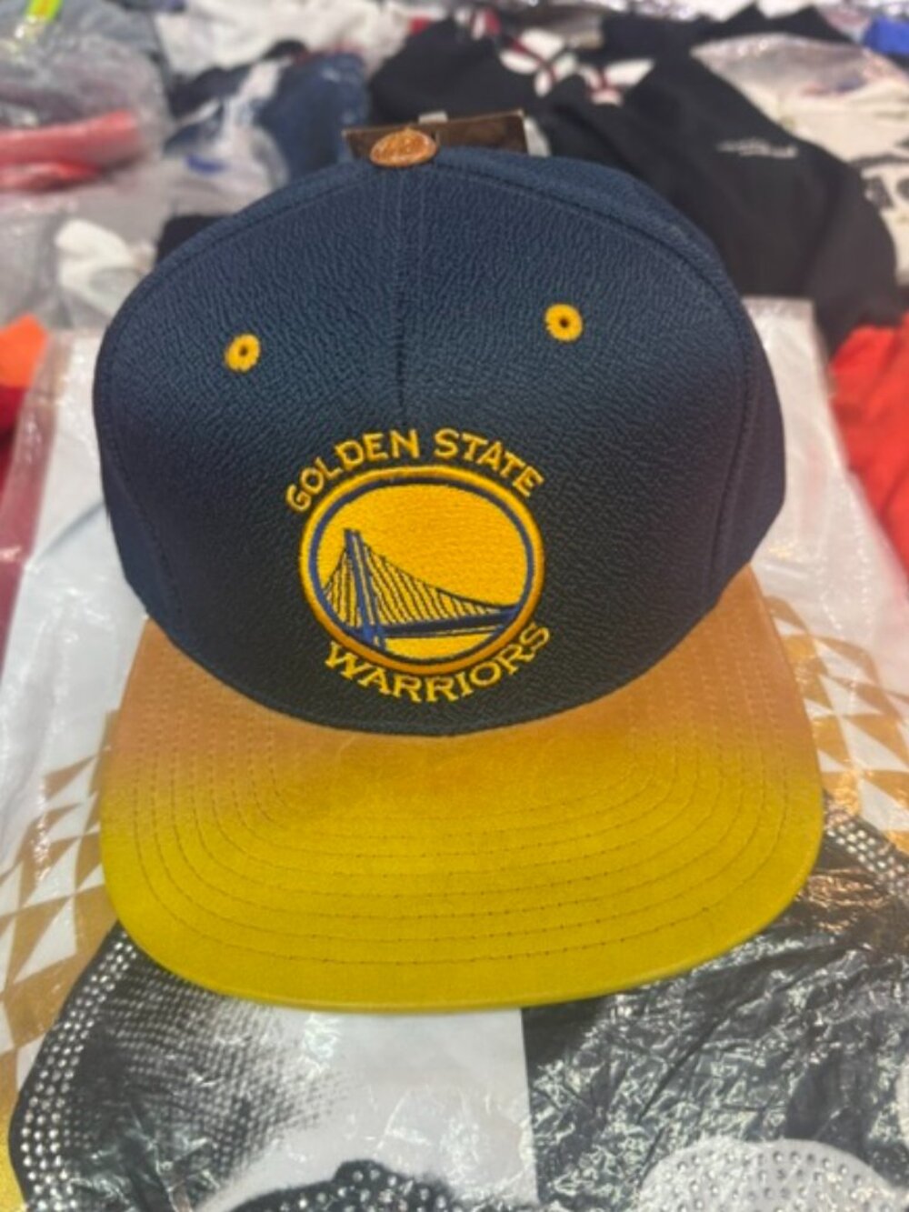 Golden State Warriors adjustable snapback hat.
